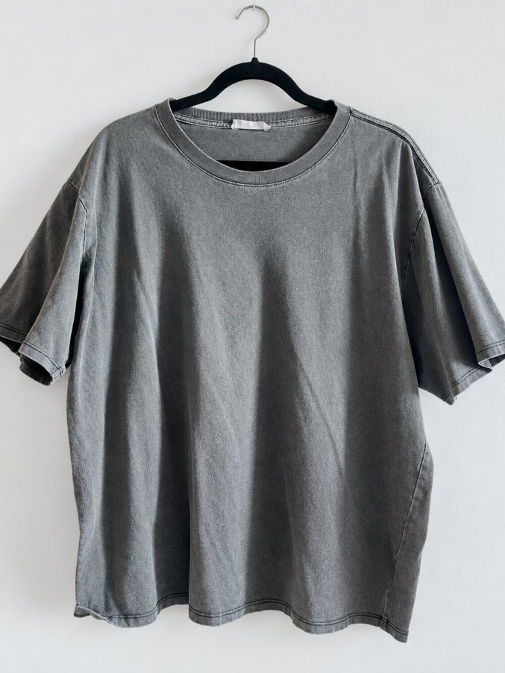 Shop Talulah Charcoal Gray Stonewash Oversized T-Shirt Large L Madi Nelson
